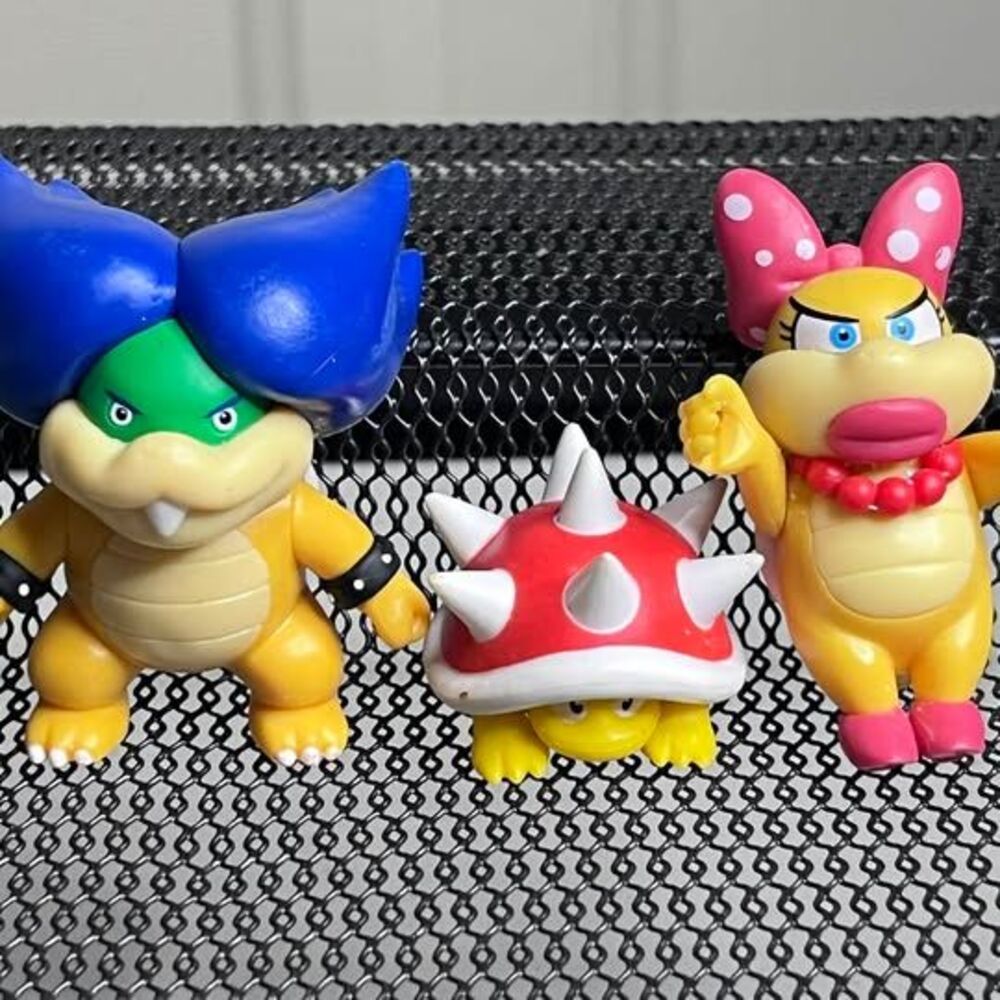 Jakks Pacific Super Mario Ludwig, Wendy, and Spiny Figures